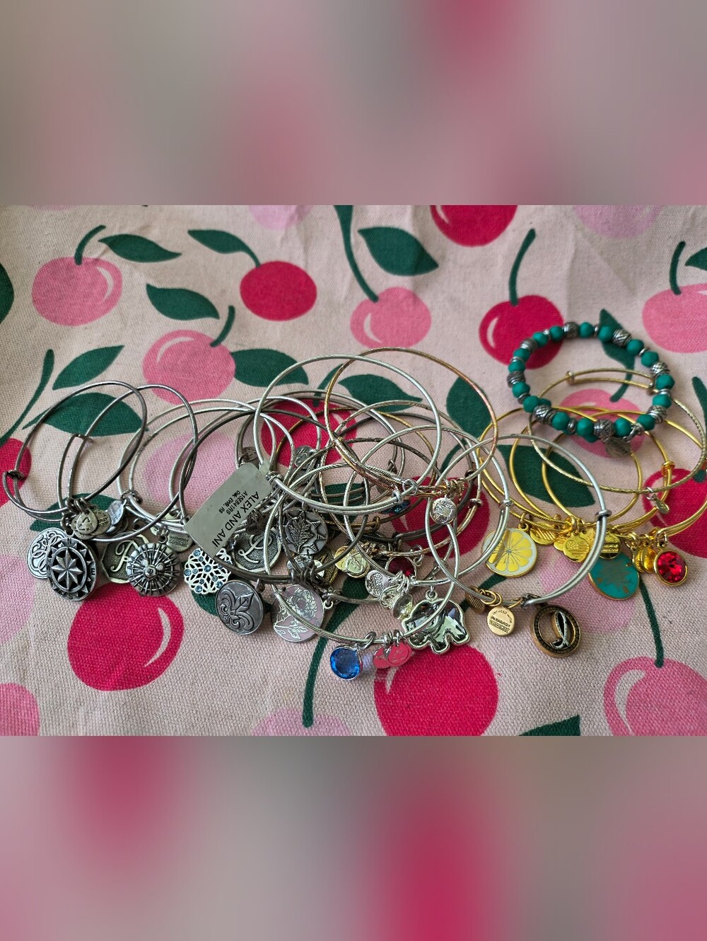 22 Alex And Ani Bangle Bracelets Bundle Lot. Estate Find. Mixed Variety